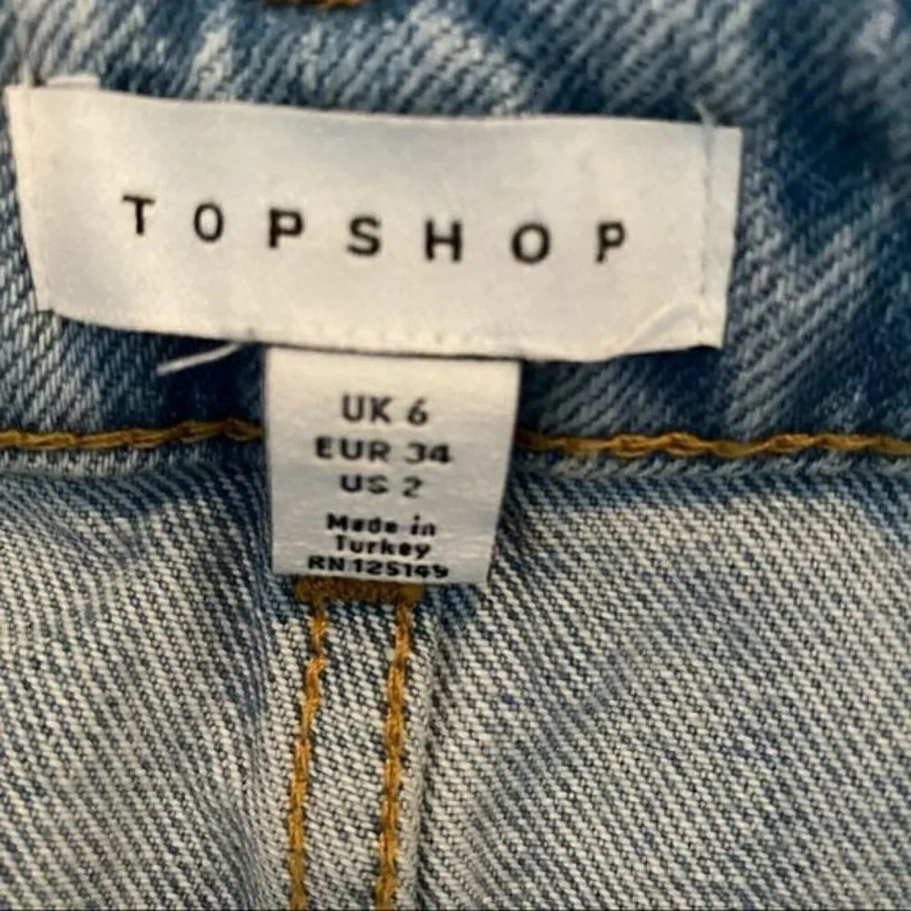 Topshop denim distressed